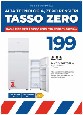 FRIGO MIVAR MVDD-207T58EW